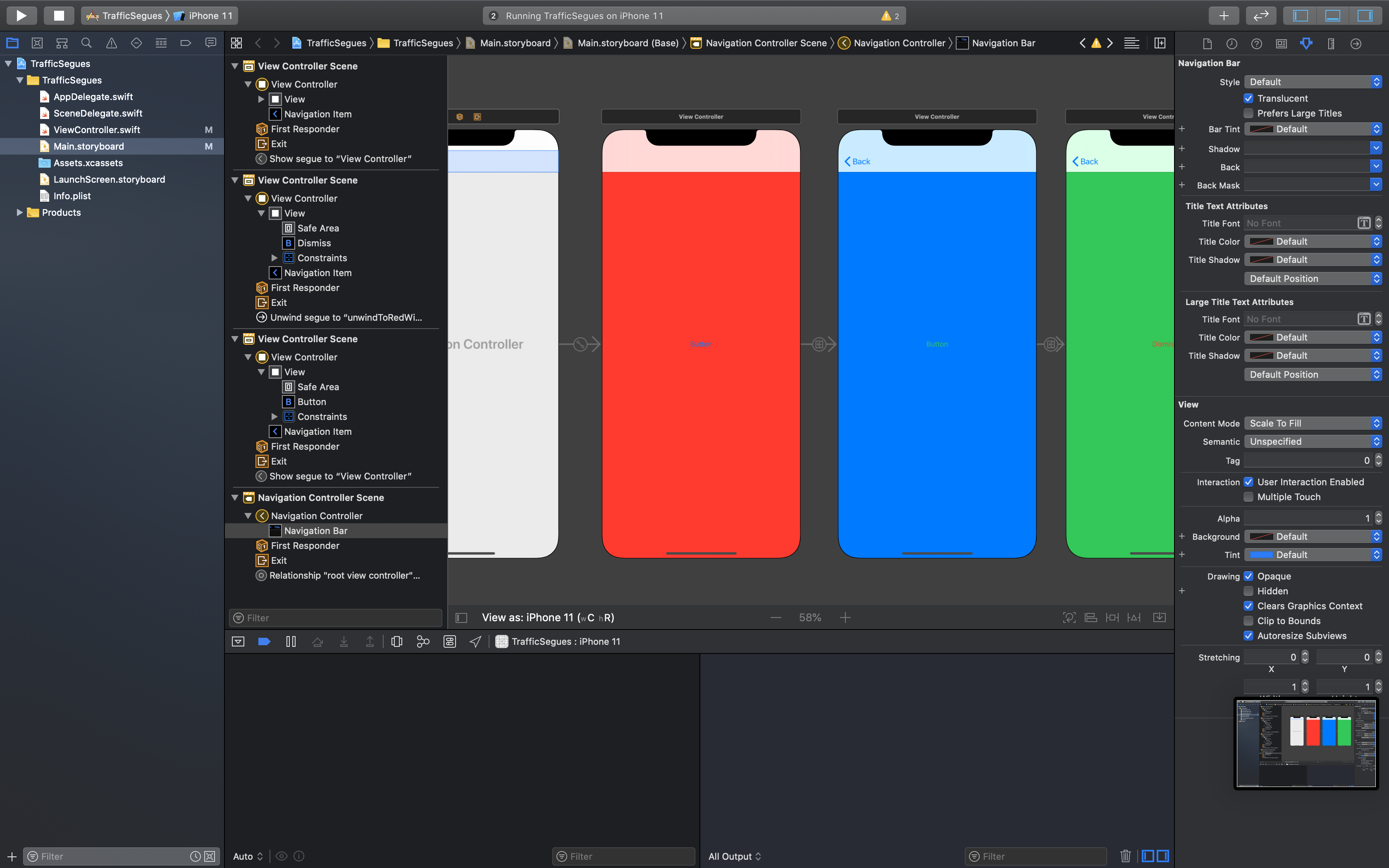 root view controller
